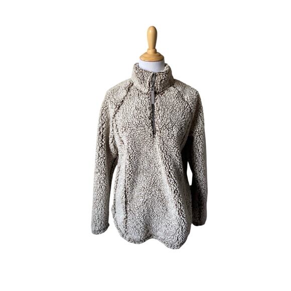 Small Cozy Sherpa Half Zip Pullover Sweater- Size Small - Picture 1 of 7